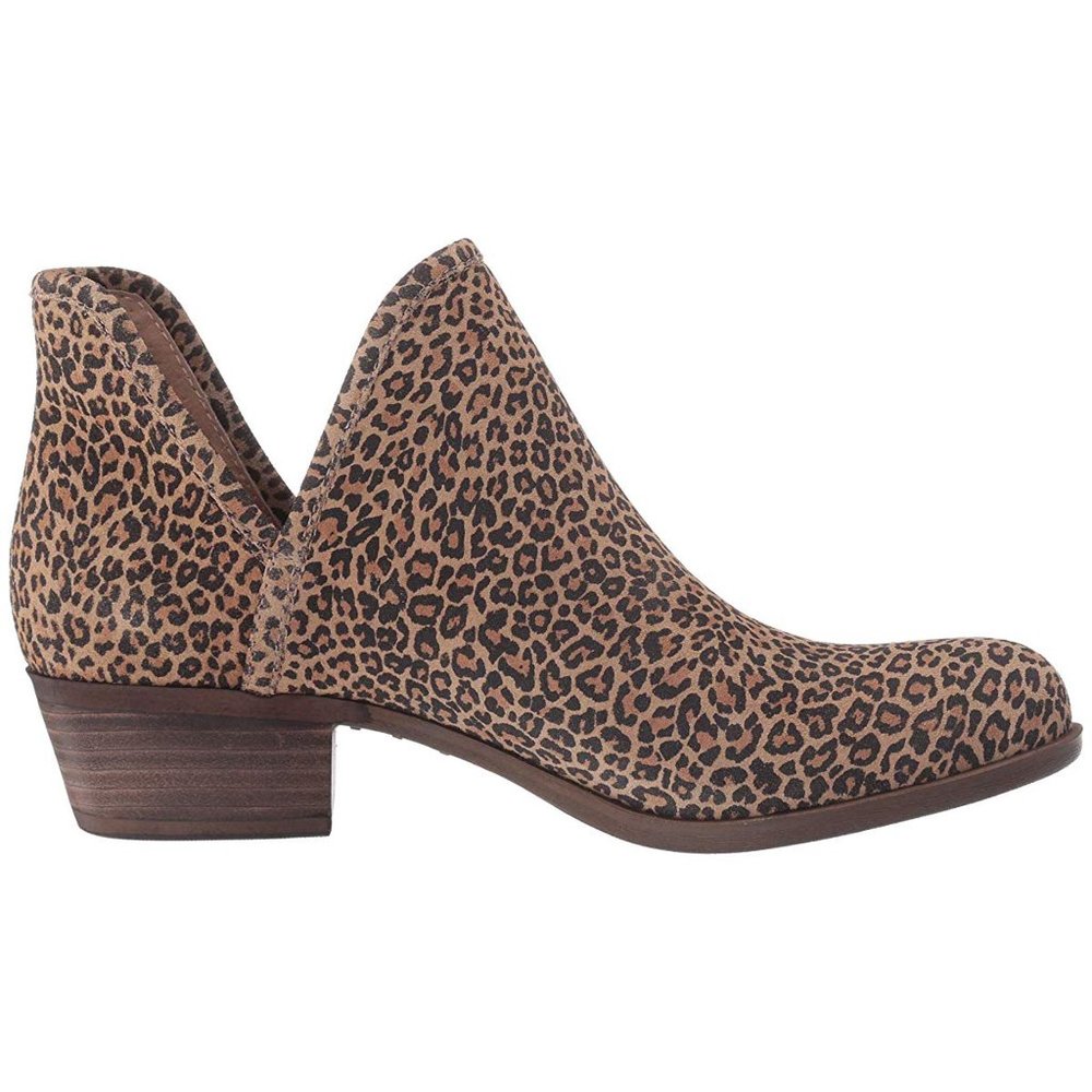 Sz 6 Lucky Brand Baley 2 Leopard Split Shaft Ankle Boots - Picture 7 of 16